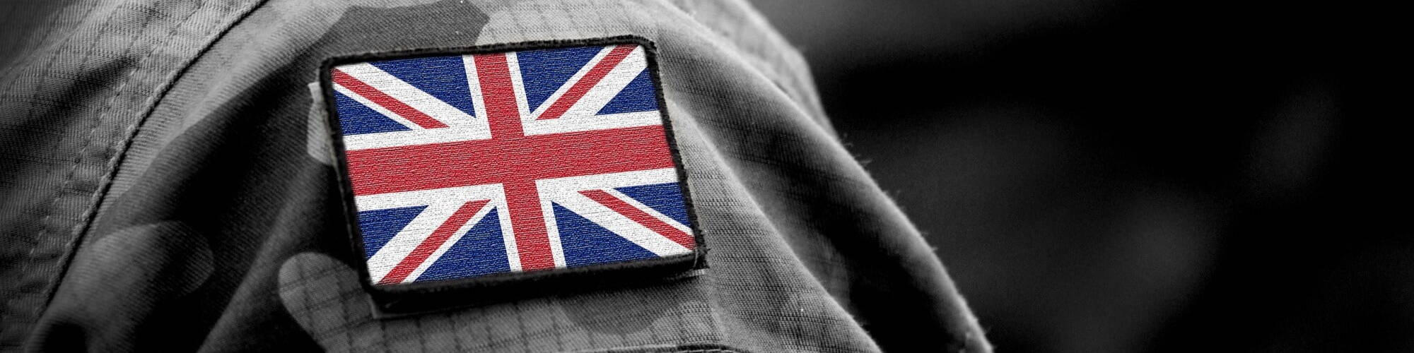 Union Jack on Armed Forces Uniform